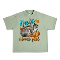 Oil Green Nuts About Fall Squirrel Urban Heavy Tee - LillyAllenDesigns