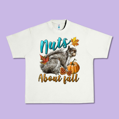 Nuts About Fall Squirrel Urban Heavy Tee Designed By Lillyallendesigns