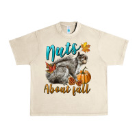Sandshell Nuts About Fall Squirrel Urban Heavy Tee - LillyAllenDesigns