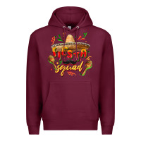 Burgundy Fiesta squad Premium Hoodie - FaDigitalArtStudio