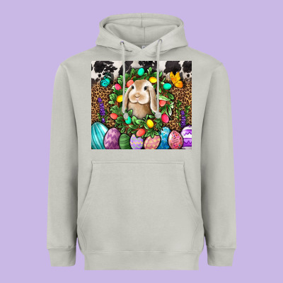 Easter Bunny Tumbler Heavyweight Hoodie Designed By Bundleandbundleshop