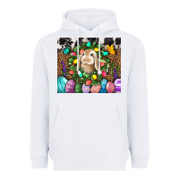 White Easter Bunny Tumbler Heavyweight Hoodie - BundleAndBundleShop
