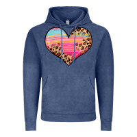 Vintage Denim valentine s day colorful heart Vintage Hoodie - LillyAllenDesigns