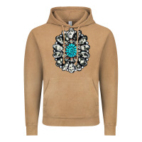 Vintage Camel cowhide aztec gemstone Vintage Hoodie - RanaPortraitStore