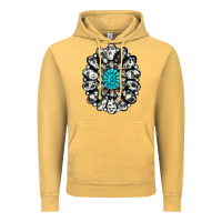 Vintage Mustard cowhide aztec gemstone Vintage Hoodie - RanaPortraitStore