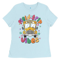 Baby Blue field trip vibes Ladies Tee - MaliasSmallBusiness