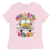 Bubblegum Pink field trip vibes Ladies Tee - MaliasSmallBusiness