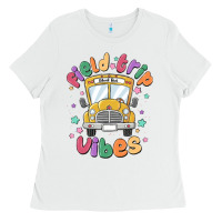 White field trip vibes Ladies Tee - MaliasSmallBusiness