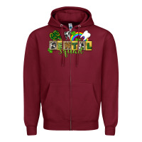 Burgundy Dental squad Zipper Hoodie - CowGirlArtShop