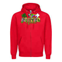 Red Dental squad Zipper Hoodie - CowGirlArtShop