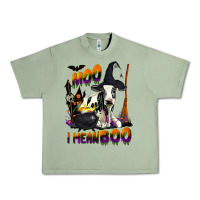 Oil Green Moo I Mean Boo Holstein Cow Urban Heavy Tee - LillyAllenDesigns