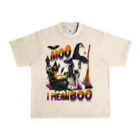 Sandshell Moo I Mean Boo Holstein Cow Urban Heavy Tee - LillyAllenDesigns