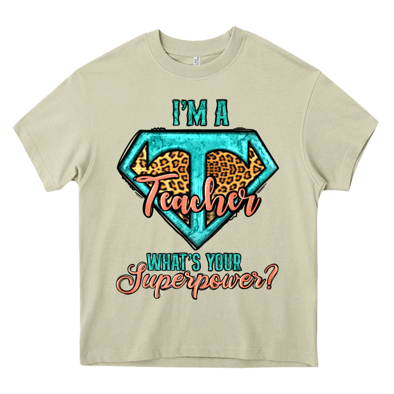 I'm A Teacher What's Your Superpower Leopard Heavy Core Tee by Jasminsmagicworld | Teevron