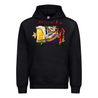 Black all i need is beer king cake crawfish Urban Hoodie - SublimationCraftShop