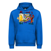 Cobalt all i need is beer king cake crawfish Urban Hoodie - SublimationCraftShop