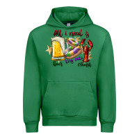 Emerald all i need is beer king cake crawfish Urban Hoodie - SublimationCraftShop