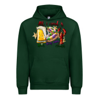 Forest Green all i need is beer king cake crawfish Urban Hoodie - SublimationCraftShop
