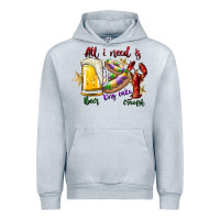 Heather Grey all i need is beer king cake crawfish Urban Hoodie - SublimationCraftShop