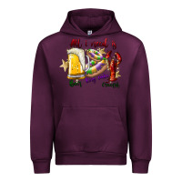 Mauve Wine all i need is beer king cake crawfish Urban Hoodie - SublimationCraftShop