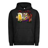 Pigment Black all i need is beer king cake crawfish Urban Hoodie - SublimationCraftShop