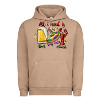 Pigment Burro all i need is beer king cake crawfish Urban Hoodie - SublimationCraftShop