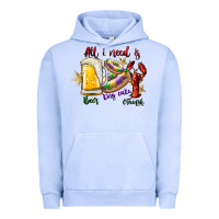 All I Need Is Beer King Cake Crawfish Urban Hoodie | Teevron