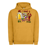 Pigment Peanut Butter all i need is beer king cake crawfish Urban Hoodie - SublimationCraftShop