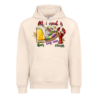 Sandshell all i need is beer king cake crawfish Urban Hoodie - SublimationCraftShop