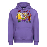 Tulip all i need is beer king cake crawfish Urban Hoodie - SublimationCraftShop