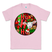 Bubblegum Pink ho ho ho merino wool baby sheep Classic Tee - LillyAllenDesigns