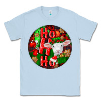 Dusty Blue ho ho ho merino wool baby sheep Classic Tee - LillyAllenDesigns
