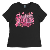 Nobody Fights Alone Cancer Ladies Tee | Teevron