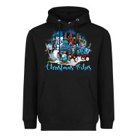 Black christmas vibes Heavyweight Hoodie - FaDigitalArtStudio