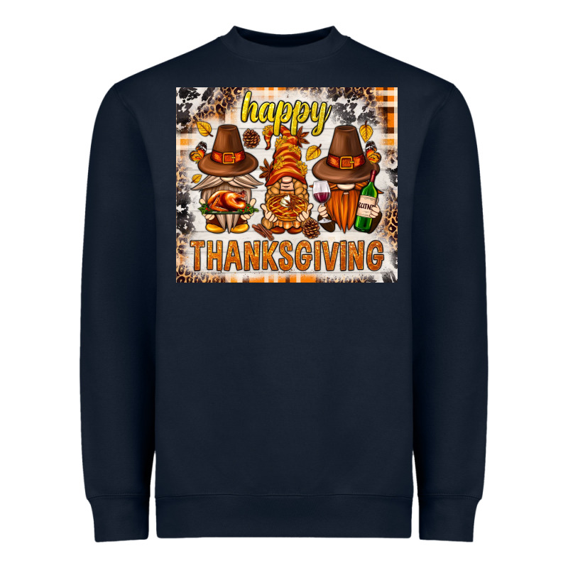 Happy Thanksgiving Gnomes Heavyweight Sweatshirt by NancyCooperArtShop | Teevron