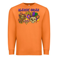 Carrot mardi gras vibes skull Premium Sweatshirt - FaDigitalArtStudio