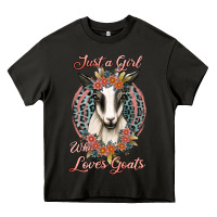Asphalt just a girl who loves goats Heavy Core Tee - Jasminsmagicworld