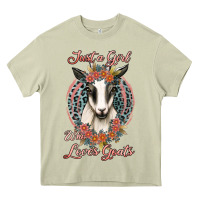 Mossy just a girl who loves goats Heavy Core Tee - Jasminsmagicworld