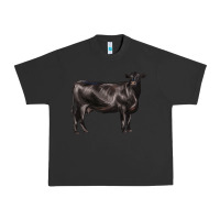 Pigment Black black angus cow Urban Heavy Tee - LillyAllenDesigns