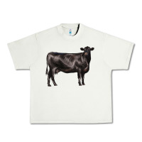 Black Angus Cow Urban Heavy Tee | Teevron