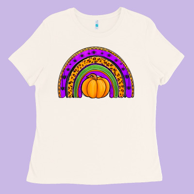 Halloween Rainbow Ladies Tee Designed By Jasminsmagicworld