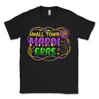 Black small town mardi gras Classic Tee - LillyAllenDesigns
