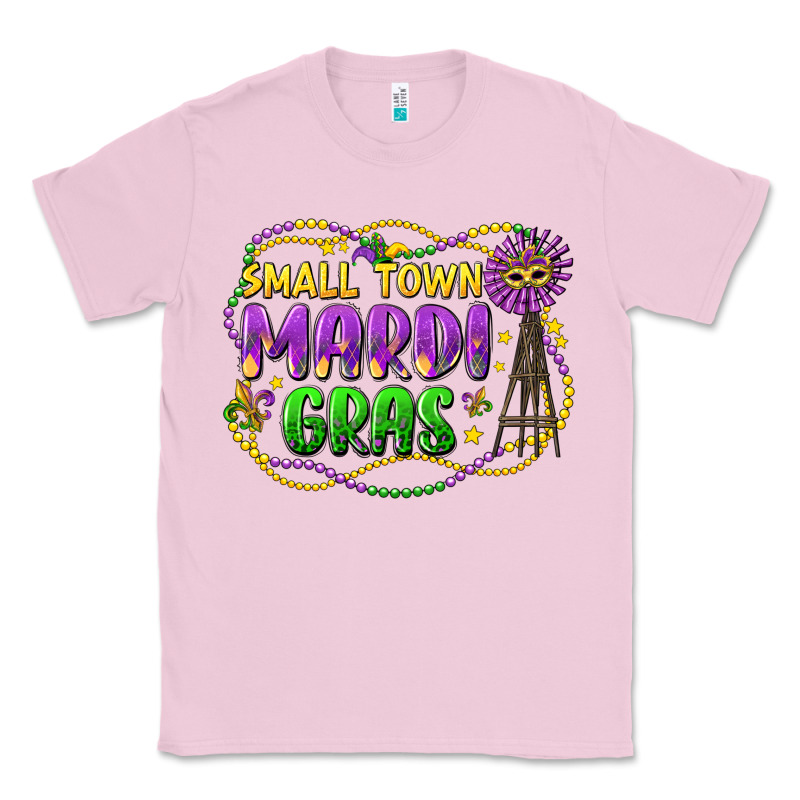 Small Town Mardi Gras Classic Tee by LillyAllenDesigns | Teevron
