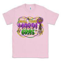 Bubblegum Pink small town mardi gras Classic Tee - LillyAllenDesigns