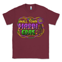 Burgundy small town mardi gras Classic Tee - LillyAllenDesigns