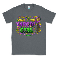 Charcoal Heather small town mardi gras Classic Tee - LillyAllenDesigns