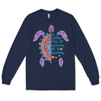 Navy In a World full of Grandmas be a Gammy Long Sleeve Tee - Bettercallsaul