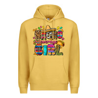 Antique Gold Nacho average girl Premium Hoodie - FaDigitalArtStudio