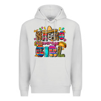 Dove Grey Nacho average girl Premium Hoodie - FaDigitalArtStudio