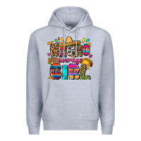 Heather Grey Nacho average girl Premium Hoodie - FaDigitalArtStudio