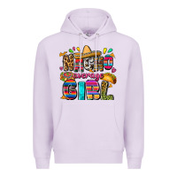 Lilac Nacho average girl Premium Hoodie - FaDigitalArtStudio